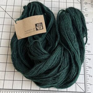 Manos del Uruguay Pure Wool Yarn Skein Color 13 Dark Teal Kettle Dyed 100g 138 Y